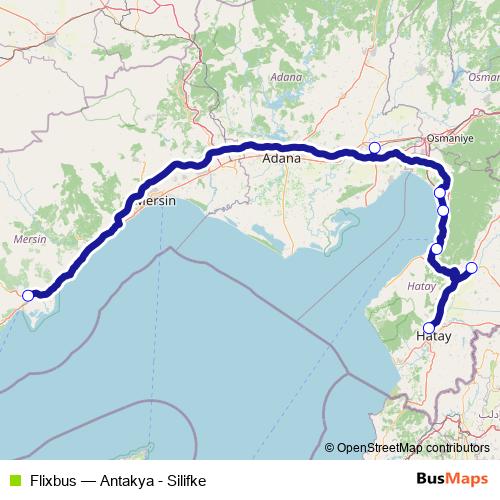 Flixbus bus Line Map