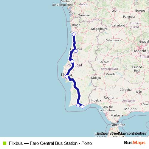 Flixbus bus Line Map
