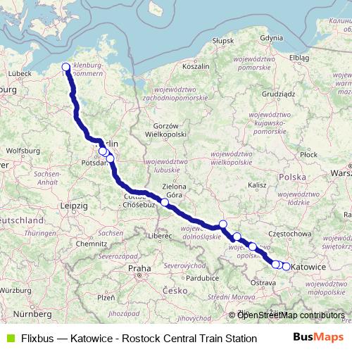 Flixbus bus Line Map