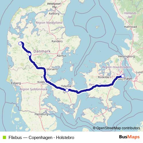 Flixbus bus Line Map