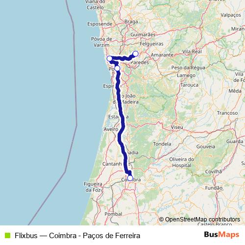 Flixbus bus Line Map