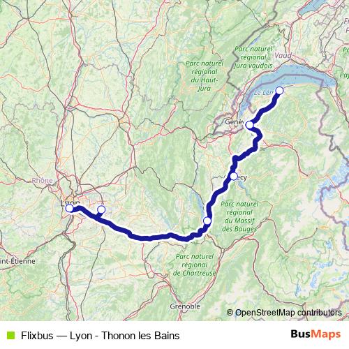 Flixbus bus Line Map