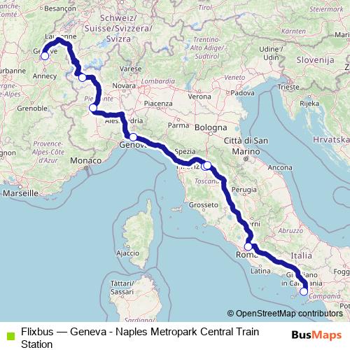 Flixbus bus Line Map