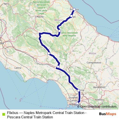 Flixbus bus Line Map