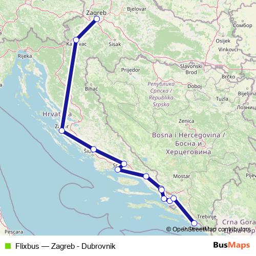 Flixbus bus Line Map