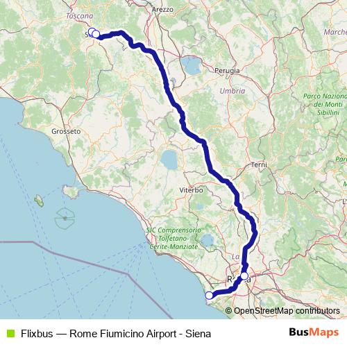 Flixbus bus Line Map