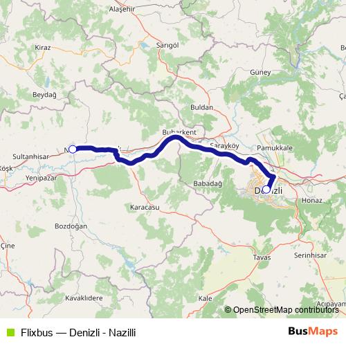 Flixbus bus Line Map