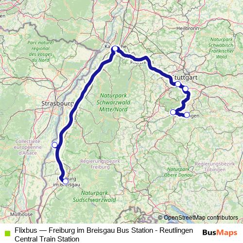 Flixbus bus Line Map
