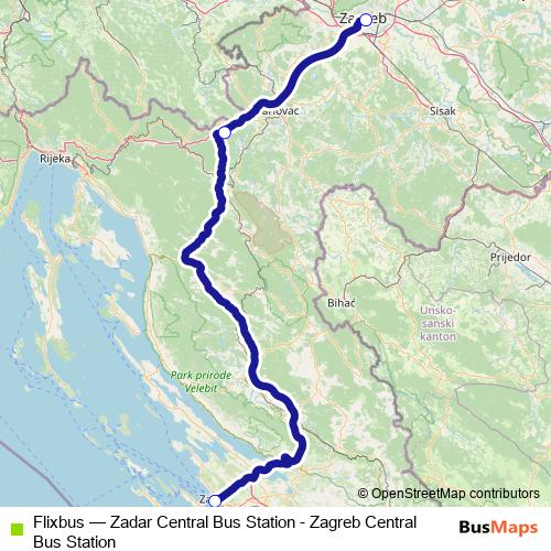 Flixbus bus Line Map