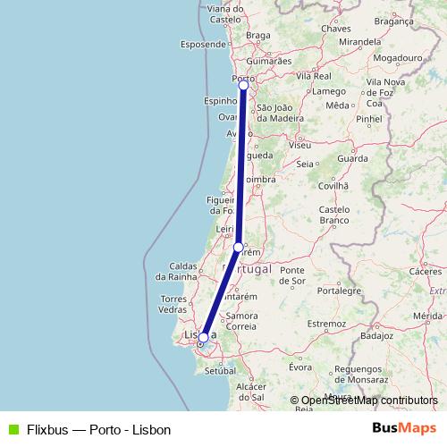 Flixbus bus Line Map