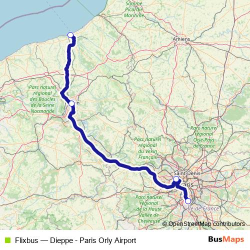 Flixbus bus Line Map