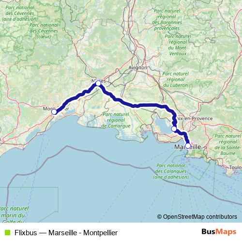 Flixbus bus Line Map