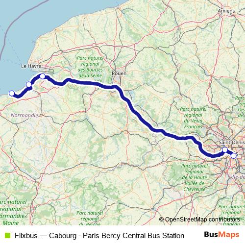 Flixbus bus Line Map