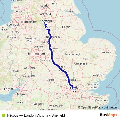 Flixbus bus Line Map