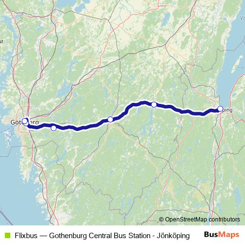 Flixbus bus Line Map