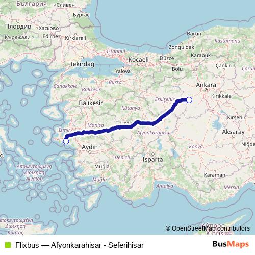 Flixbus bus Line Map