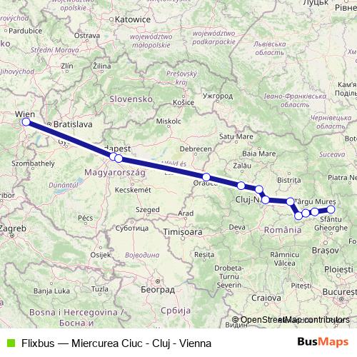 Flixbus bus Line Map