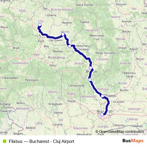 Flixbus bus Line Map