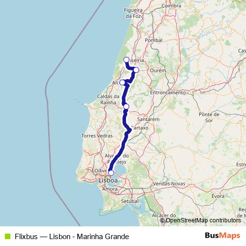 Flixbus bus Line Map