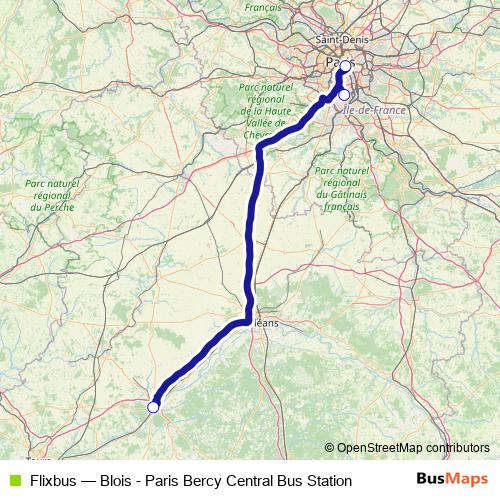 Flixbus bus Line Map