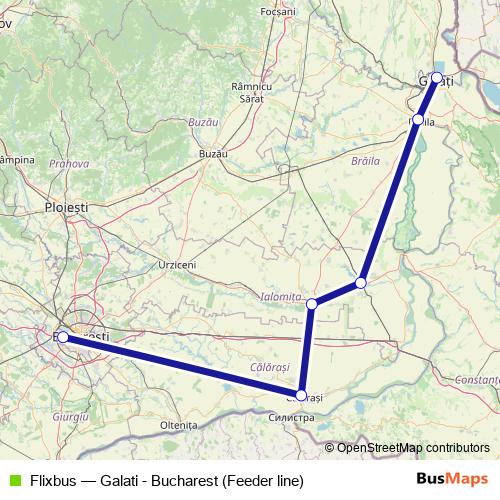Flixbus bus Line Map