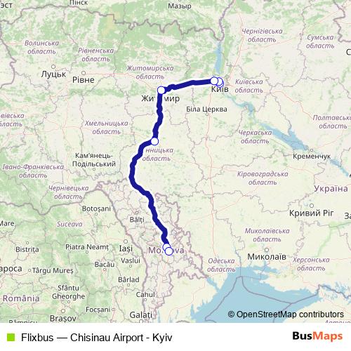 Flixbus bus Line Map