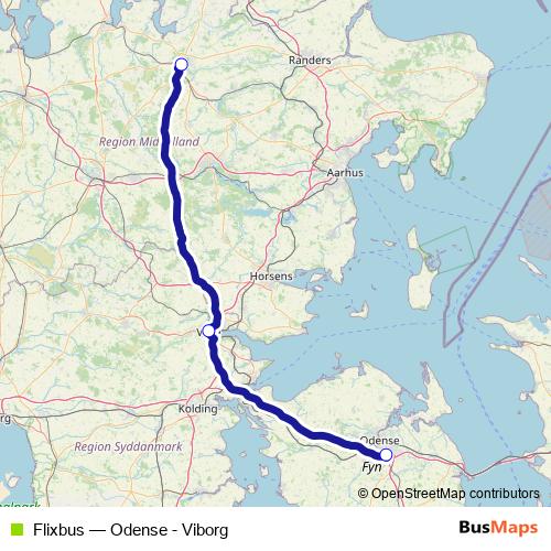 Flixbus bus Line Map