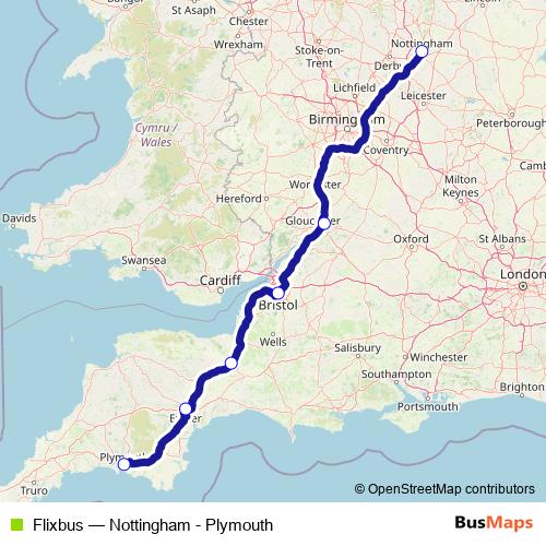 Flixbus bus Line Map