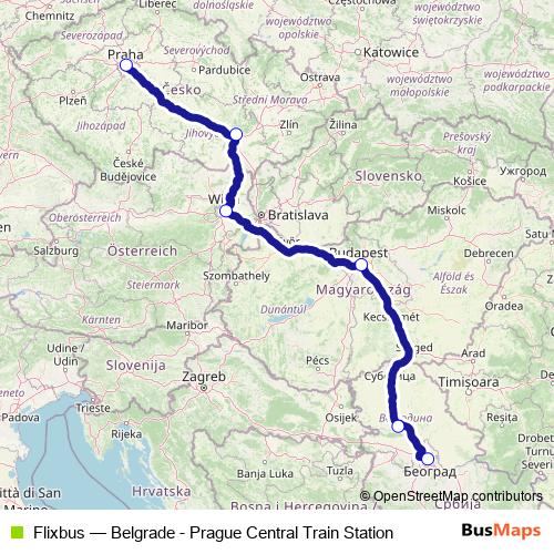 Flixbus bus Line Map