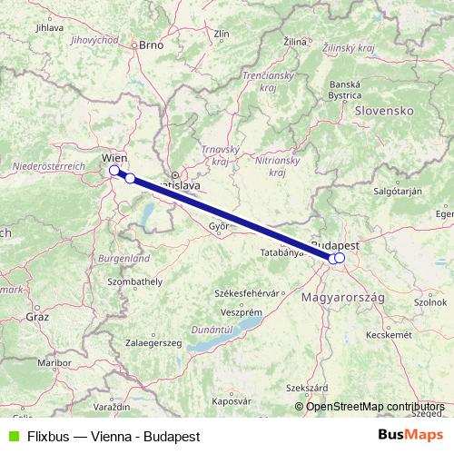 Flixbus bus Line Map