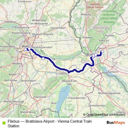 Flixbus bus Line Map