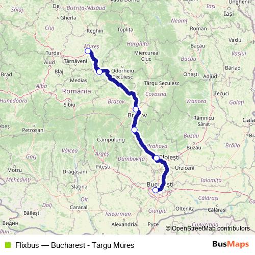Flixbus bus Line Map
