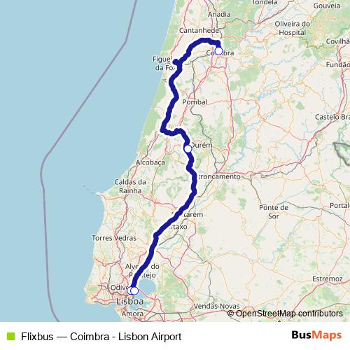 Flixbus bus Line Map