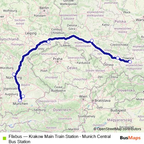 Flixbus bus Line Map