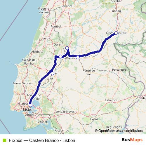 Flixbus bus Line Map