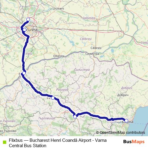Flixbus bus Line Map