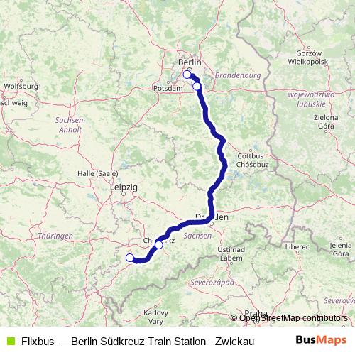 Flixbus bus Line Map