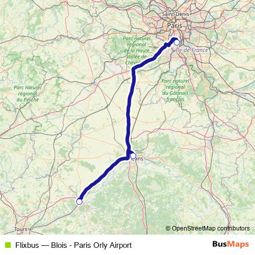 Flixbus bus Line Map