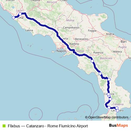 Flixbus bus Line Map