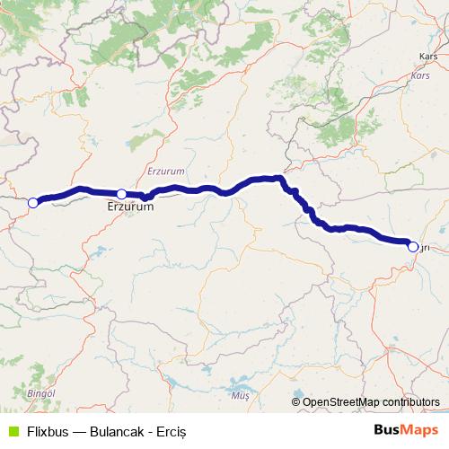 Flixbus bus Line Map