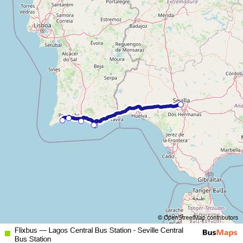 Flixbus bus Line Map
