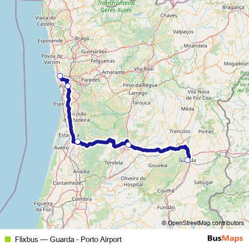 Flixbus bus Line Map