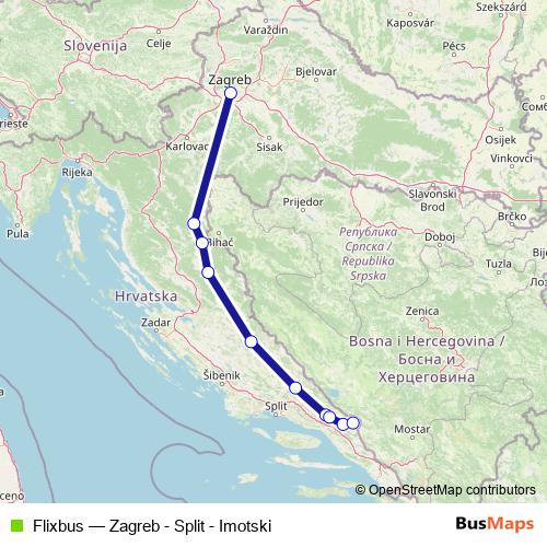 Flixbus bus Line Map
