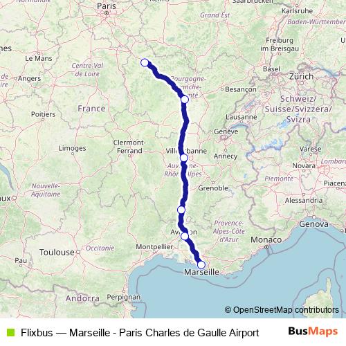 Flixbus bus Line Map