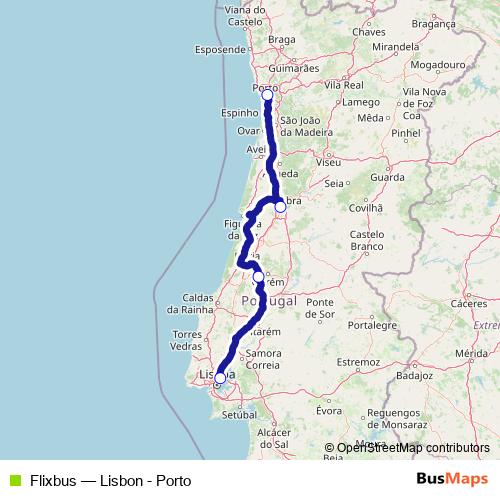 Flixbus bus Line Map