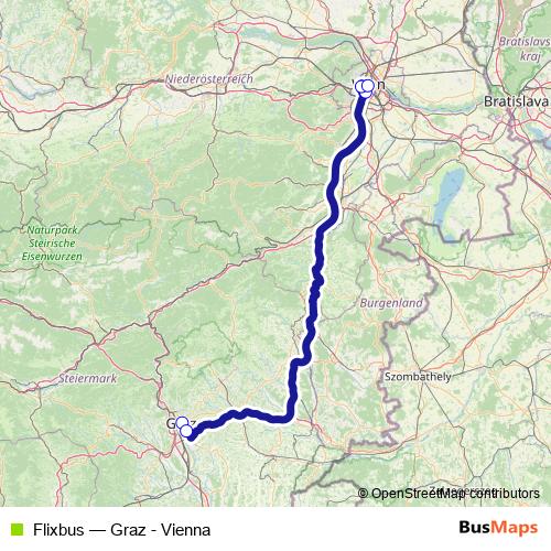 Flixbus bus Line Map