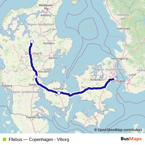 Flixbus bus Line Map