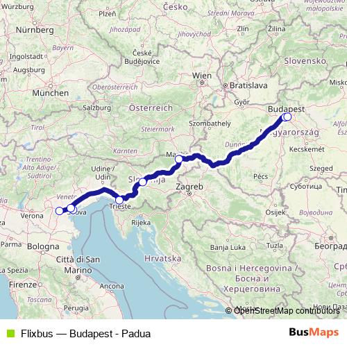 Flixbus bus Line Map