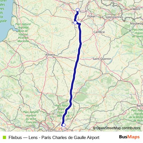 Flixbus bus Line Map