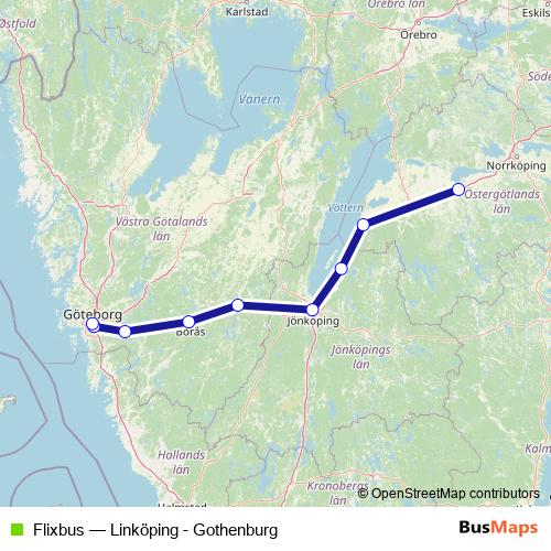 Flixbus bus Line Map